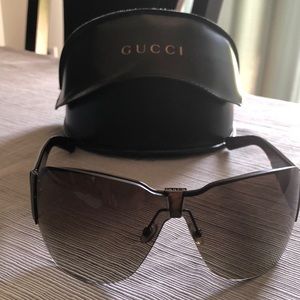 Gucci women’s shield sunglasses